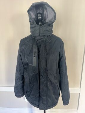 Wulful Women's Black Heavy Hooded Winter Ski Cold Weather Jacket Size‎ Medium